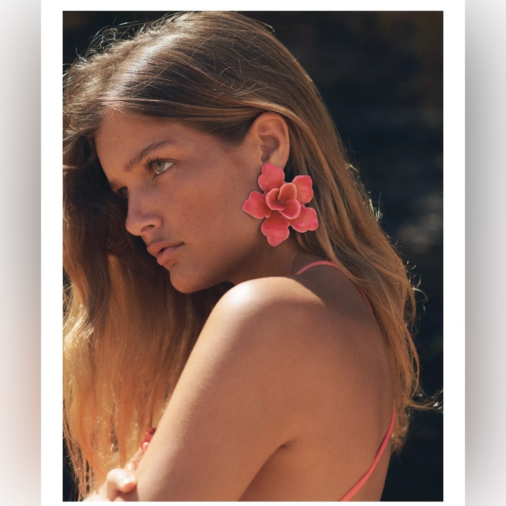 Zara MAXI ENAMELLED‎ FLOWER EARRINGS

Pink Floral Statement Earrings
